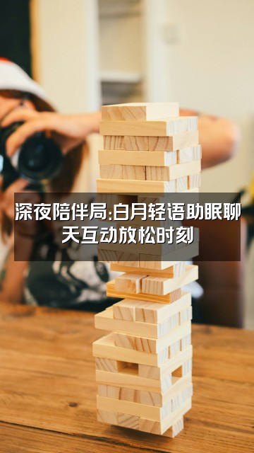 抖音白月轻语助眠视频封面:深夜陪伴局:白月轻语助眠聊天互动放松时刻